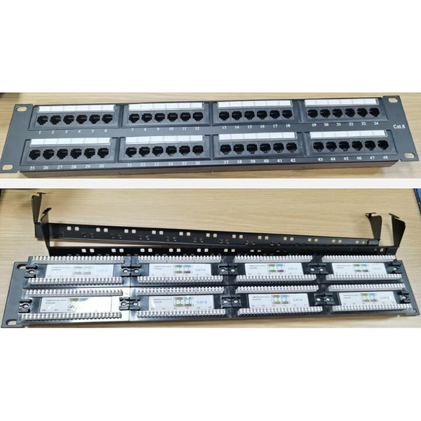MD27 　六類非屏蔽 48 口網絡配線架